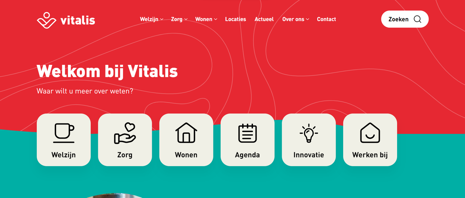 Vitalis Corporate website screenshot